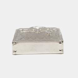 Pre Owned Hermès Curiosite Kelly Palladium Plated Bag Charm