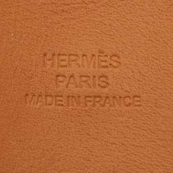 Pre Owned Hermes Collier De Chien Purple Leather Palladium Plated Bracelet