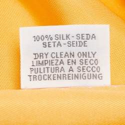 Pre Owned Hermès Orange Silk Twill Aloha Rectangle Stole