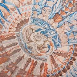Hermès Pink Printed Silk Danse Pacifique Square Scarf