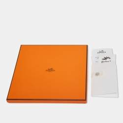 Pre Owned Hermès Yellow/Black Printed Silk Grand Theatre Nouveau Scarf