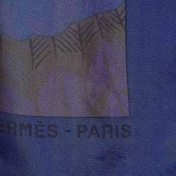 Hermès Purple Brazilian Surteint Dip Dye Silk Shawl