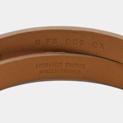 Hermès Kelly Mini Leather Gold Plated Bracelet