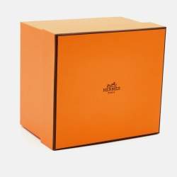 Hermes Clic Clac H Black Enamel Gold Plated Bracelet