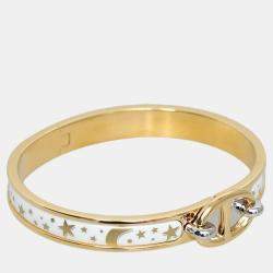 Pre Owned  Hermes Gold Metal Mini Clic Chaine D'Ancre Gloria Soli Bracelet