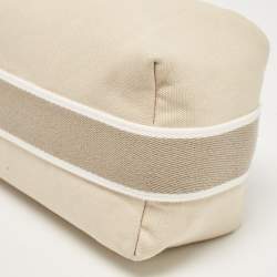 Hermes Natural Canvas Small Bride-a-Brac Pouch