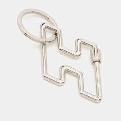 Pre Owned Hermes H Too Speed Stainless Steel Key Ring