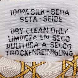 Pre Owned Hermès Rose/Orange Les Voitures a Transformation Silk Twilly