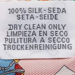 مملوكة مسبقًا Hermes Rose Springs Springs Silk Twilly