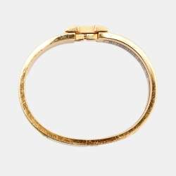 Hermès Clic H Yellow Enamel Gold Plated Bracelet