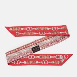 Pre Owned Hermès Red/Pink Harnais en Rosace Twilly