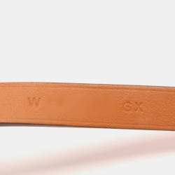 Pre Owned Hermes Coral Pink Leather Kelly Double Tour Wrap Bracelet