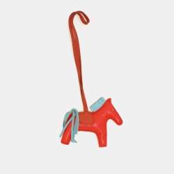 Pre Owned Hermès Capucine Milo Lambskin Grigri Rodeo Horse Bag Charm PM