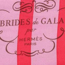 Hermes Pink Brides De Gala Bayaderes Silk Twilly