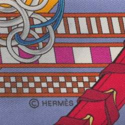 Pre Owned Hermes Multicolor Brides et Gris-Gris Silk Twilly