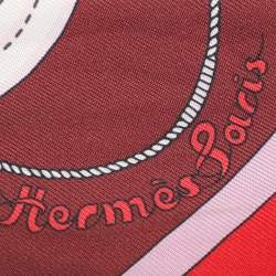 Hermes Multicolor Clic-Clac Modern Cannage Silk Twilly 