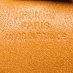Pre Owned Hermès Naturel Buton d'or / Blue Saphir Milo Lambskin Leather Grigri Rodeo Horse Bag Charm PM
