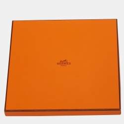 Hermès Purple/Orange Silk La Charmante Aux Animaux Annie Faivre Scarf