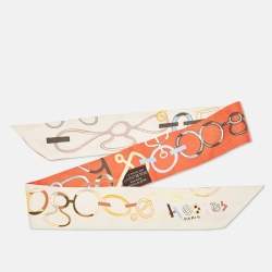 Hermes Orange Silk Do Re Boucles Twilly