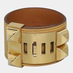 Pre Owned Hermes Collier De Chien Bracelet S
