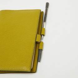 Pre Owned Hermès Vert Chartreuse Mysore Leather Vision Agenda Cover