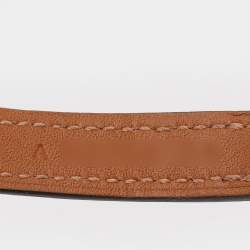 Hermes Purple Leather Rivale Palladium Plated Double Tour Bracelet