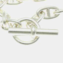 Hermes Chaine D'Ancre Gm Silver 925 No Stone Charm Bracelet Silver