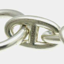 Hermes Chaine D'Ancre Gm Silver 925 No Stone Charm Bracelet Silver