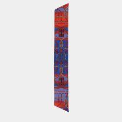 Hermes Multicolour Maxi Twilly & No.6 Scarf Knotting Card