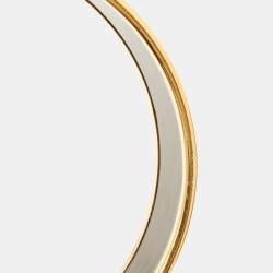 Hermès Multicolor Enamel Gold Plated Wide Bracelet