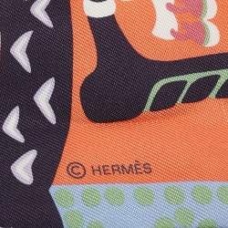 Pre Owned Hermès Multicolor Silk Fantaisie d'Etriers Twilly Scarf