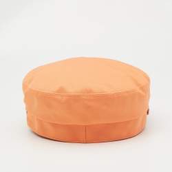 Pre Owned Hermès Orange Cotton Deauville Cap