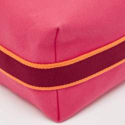 Hermes Hibiscus Canvas Large Bride-a-Brac Pouch