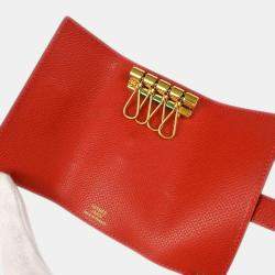 Hermes Rouge Casaque Epsom Key Case