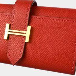 Hermes Rouge Casaque Epsom Key Case