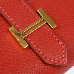 Hermes Rouge Casaque Epsom Key Case