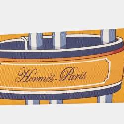 Pre Owned Hermes Multicolor Print Silk Colliers De Chiens Remix Twilly