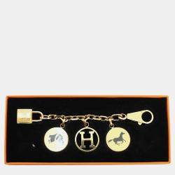 Pre Owned Hermes Gold Tone Breloque Bag Charm