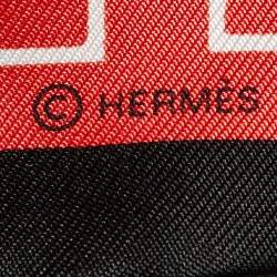 Hermes Multicolor Horse Club Silk Gavroche