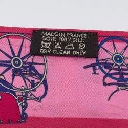 Pre Owned Hermes Pink Voitures Nouvelles Silk Twilly