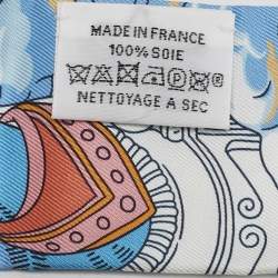 مملوكة مسبقًا Hermès Multicolor Sur Mon Nuage Printed Silk Twilly