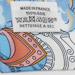 مملوكة مسبقًا Hermès Multicolor Sur Mon Nuage Printed Silk Twilly