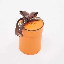 Pre Owned Hermes Orange Silk Fleurs et Papillons de Tissus Twilly
