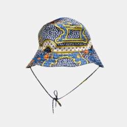 Hermes Bleu Sanremo Silk Ilaria Mors et Gourmettes Hat