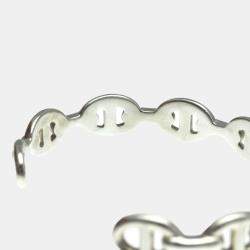 Hermes Silver Chaine D'ancre Bangle Bracelet