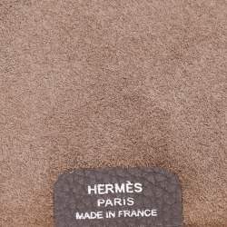 مملوكة مسبقًا Hermes Etain Taurillon Clemence Leather Ulysse PM Notebook Cover