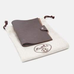 مملوكة مسبقًا Hermes Etain Taurillon Clemence Leather Ulysse PM Notebook Cover