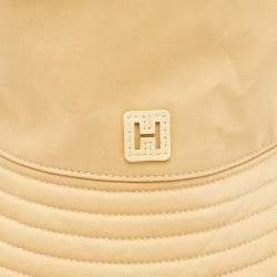 Hermès Light Yellow Feux D'Artifice Cotton Bucket Hat (59)