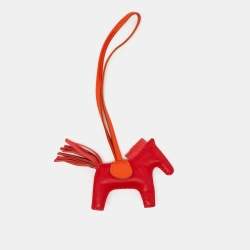 Hermes Cornaline/Cuivre Milo Leather GriGri Rodeo Bag Charm PM