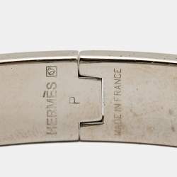 Hermes Clic H Yellow Enamel Palladium Plated Bracelet